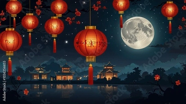Obraz chinese new year lanterns