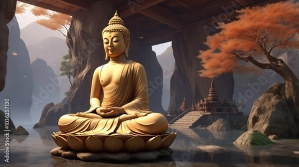 Obraz statue of buddha