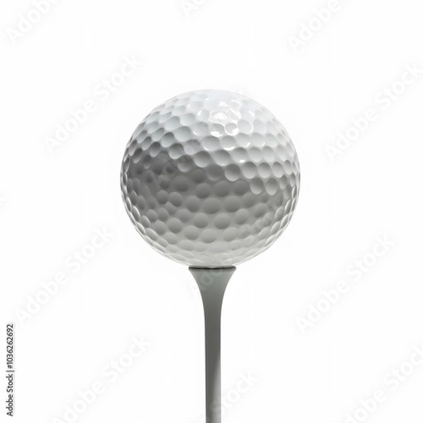 Obraz Golf Ball Isolated on White Background