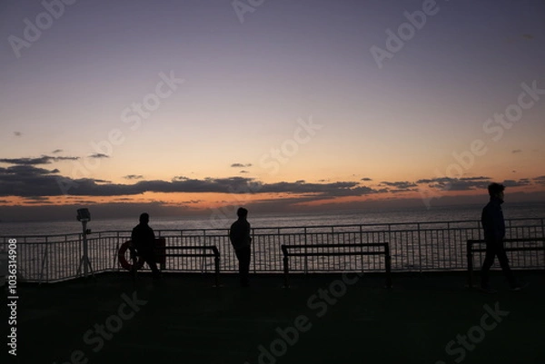 Fototapeta sunrise red