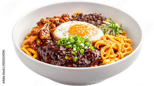 Fototapeta Jajangmyeon korean food 3D