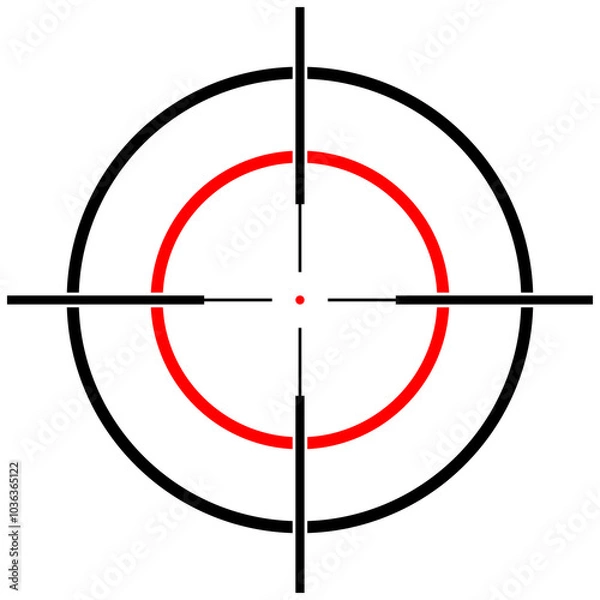 Obraz shooting point target vector png 