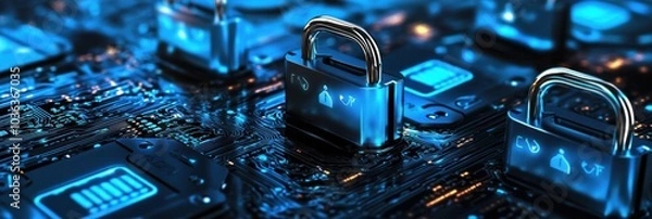 Obraz GDPR-compliant internet security system protecting personal information