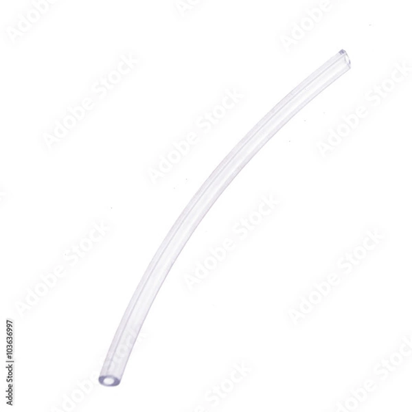 Fototapeta Transparent hose isolated on white