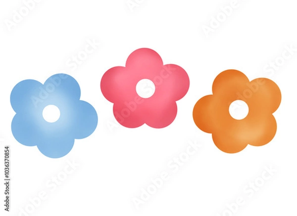 Fototapeta Three flower