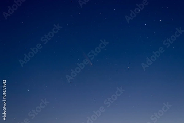 Obraz A lone comet in the sky