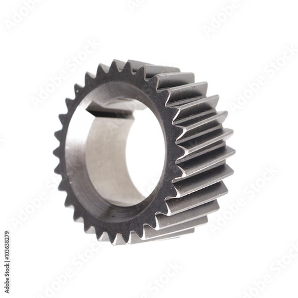 Fototapeta Part of the engine isolated on white