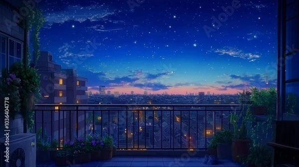 Fototapeta anime background of landscape for wallpaper