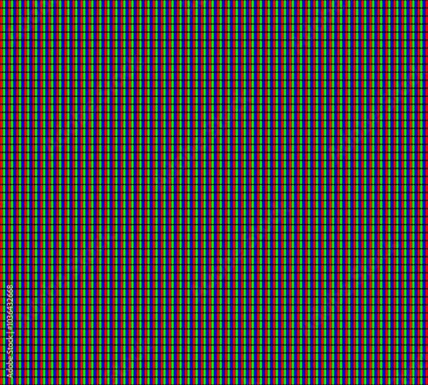 Fototapeta Close-up of an LCD monitor display grid showing RGB subpixel pattern