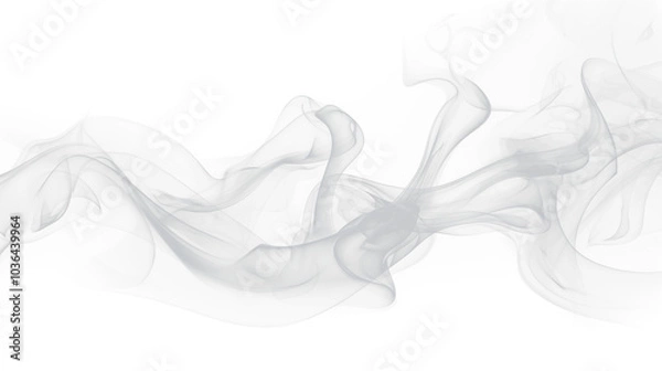Fototapeta Smoke on transparent background, Isolated Smoke Vapor Swirls and Fume Textures on Transparent Background for Artistic Design and Atmospheric Visual Effects