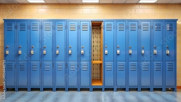 Obraz school locker or gym locker using the locker 