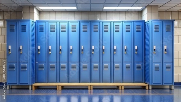 Obraz school locker or gym locker using the locker 