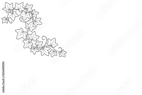 Fototapeta Leave vector pattern 