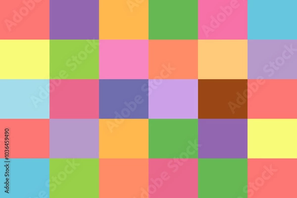 Fototapeta Colorful cubes background vector. Different colors squares boxes wallpaper banner background illustration 