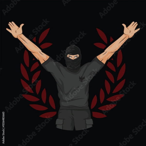 Obraz Ultras garuda mascot vector