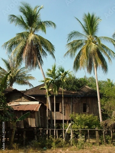 Fototapeta maison, cambodge