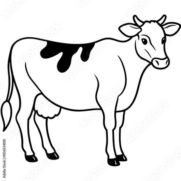 Fototapeta Dairy cow