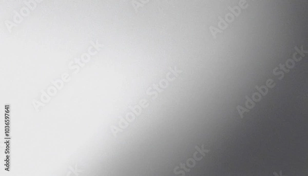 Fototapeta Abstract silver background with fine grain texture creating gradual shade