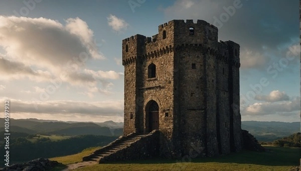 Obraz The archer tower invites exploration of its fascinating historical significance