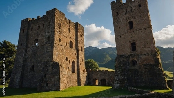 Fototapeta The archer tower invites photographers to capture its beauty and charm