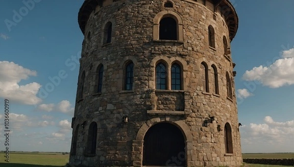 Obraz The archer tower invites storytelling under the stars