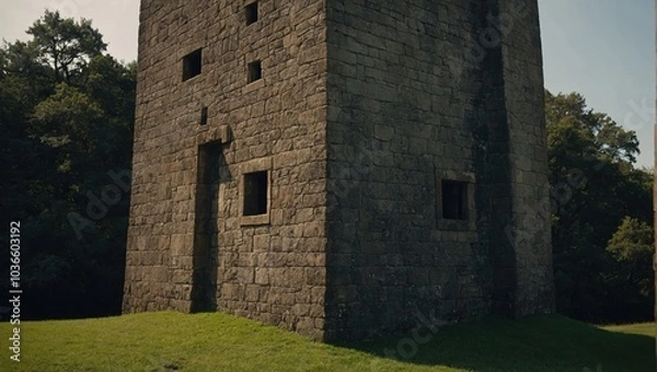 Obraz The archer tower invites wanderers to explore