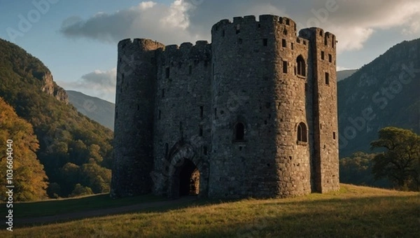 Fototapeta The archer tower invites you to explore its mysteries and uncover hidden treasures