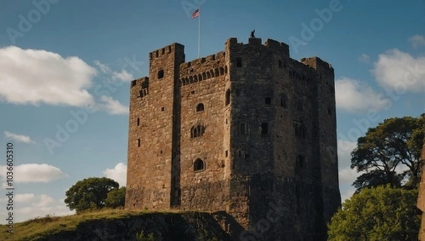 Fototapeta The archer tower is a beloved landmark for all who call it home