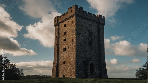 Fototapeta The archer tower is a beloved part of local folklore and community tales