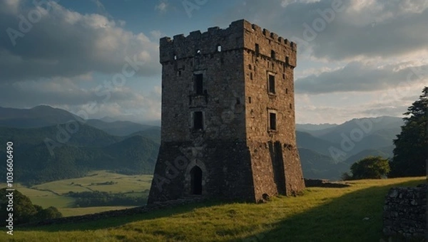 Obraz The archer tower is a celebration of creativity and craftsmanship