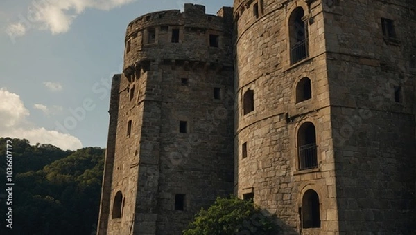 Fototapeta The archer tower is a cultural icon that tells a story