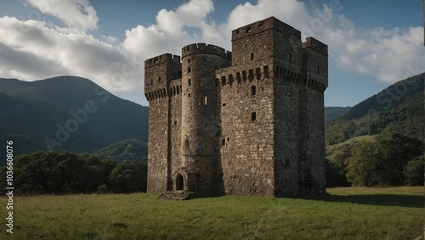 Fototapeta The archer tower is a destination for history enthusiasts