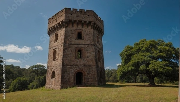 Fototapeta The archer tower is a haven for nature lovers and explorers