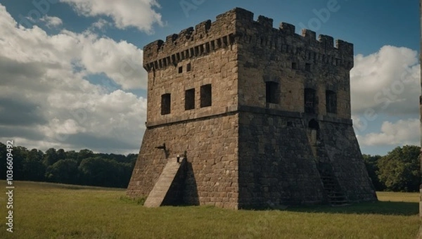Obraz The archer tower is a historical landmark worth visiting
