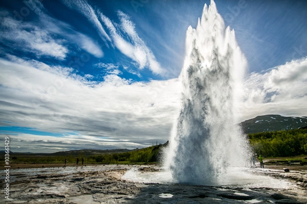 Obraz Iceland nature geyser 