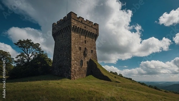 Fototapeta The archer tower is a place where families create lasting memories