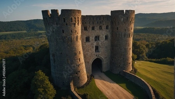 Obraz The archer tower is a popular subject for painters