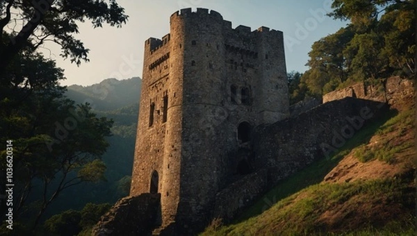 Fototapeta The archer tower is a timeless symbol of strength and hope