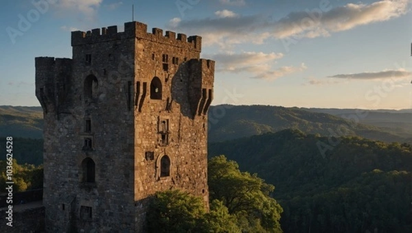 Fototapeta The archer tower is often depicted in local literature
