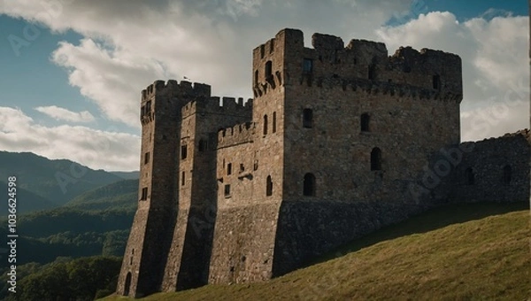 Fototapeta The archer tower is often featured in literature and local folklore stories and tales