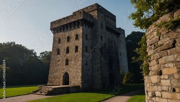 Obraz The archer tower offers a serene escape from city life