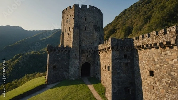 Fototapeta The archer tower offers shelter and protection