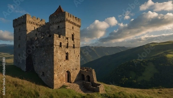 Fototapeta The archer tower remains a cherished local landmark
