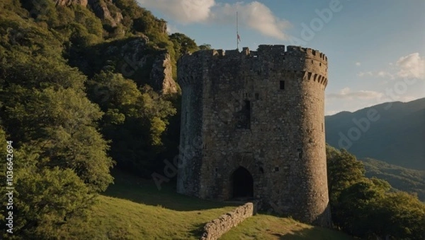 Fototapeta The archer tower remains a cherished part of local traditions