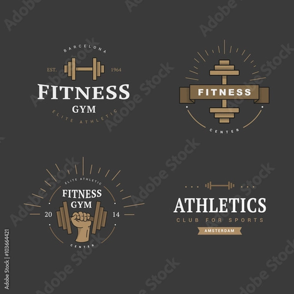 Obraz logo in vintage style