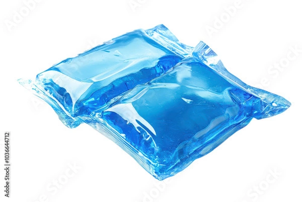 Fototapeta Versatile Ice Packs Isolated on transparent Background for Pain Relief, Injuries, and Cool Beverages