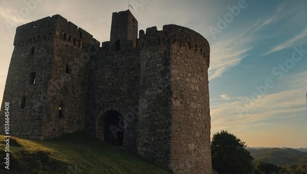 Fototapeta The archer tower remains a vital part of local culture and identity