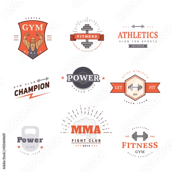 Obraz logo in vintage style