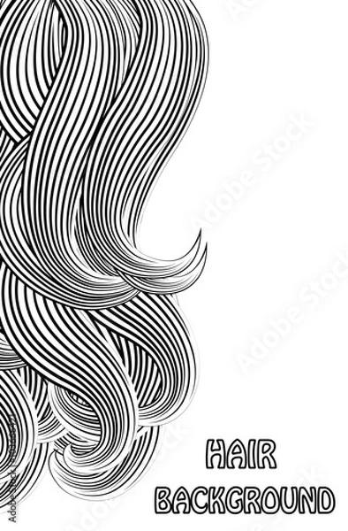Obraz tło włosów