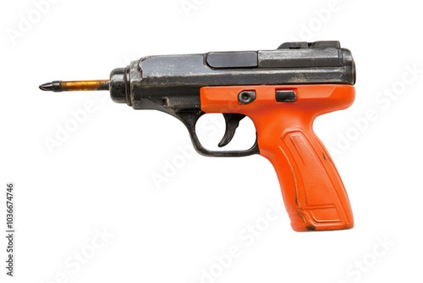 Fototapeta High-Quality Nail Gun Isolated on transparent Background for Construction and DIY Projects